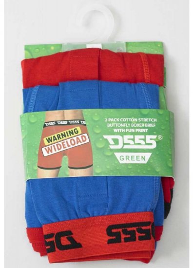 D555 Novelty Boxershorts 2-pack - Spodní prádlo - Spodní Prádlo Nadměrné Velikosti 2XL-8XL