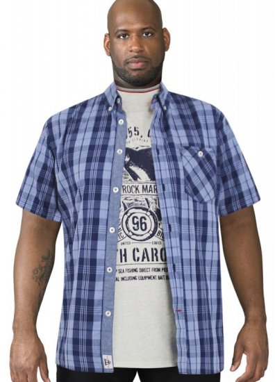 D555 Genoa Short Sleeve Shirt & T-shirt Combo - Košile - Košile 2XL-10XL