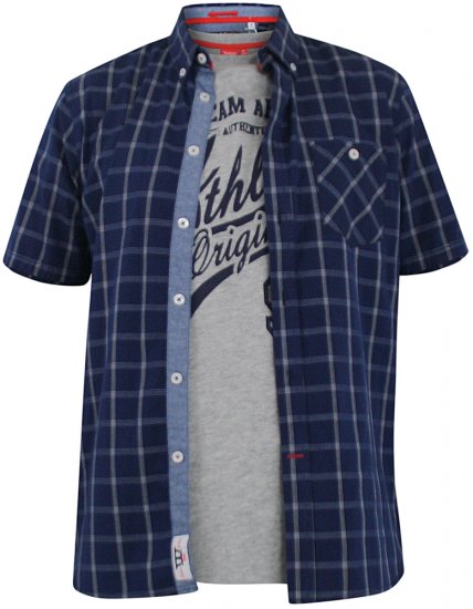D555 Liberty Short Sleeve Shirt & T-shirt Combo - Košile - Košile 2XL-10XL