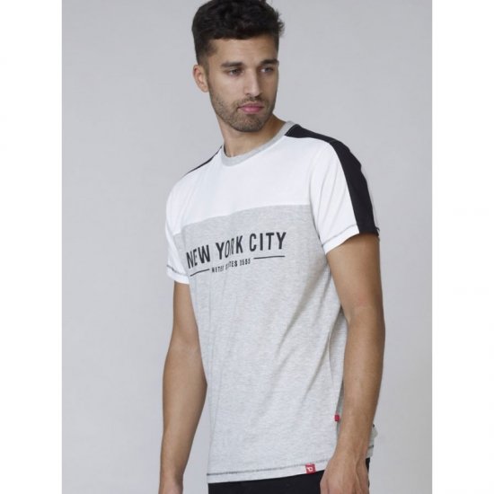 D555 Alvester T-shirt Grey - Trička - Trička nadměrné velikosti - 2XL-14XL