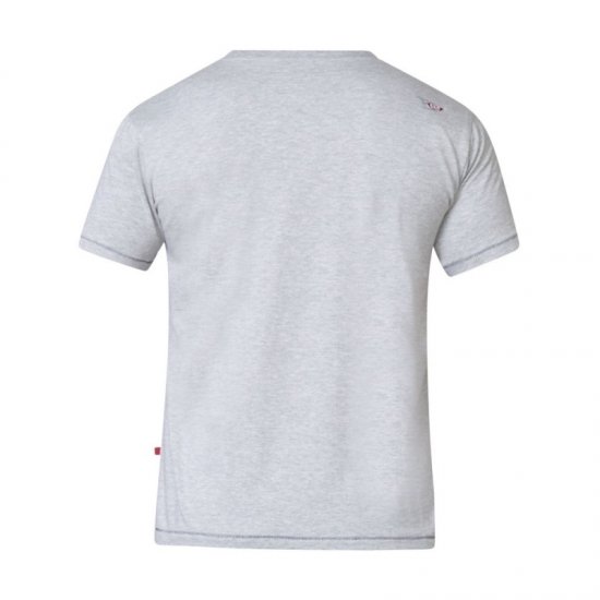 D555 Phillip T-shirt Grey - Trička - Trička nadměrné velikosti - 2XL-14XL