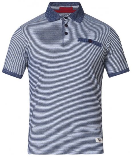 D555 Tyrone Polo Blue - Polokošile - Polokošile 2XL-8XL - Trička s límečkem 2XL-8XL
