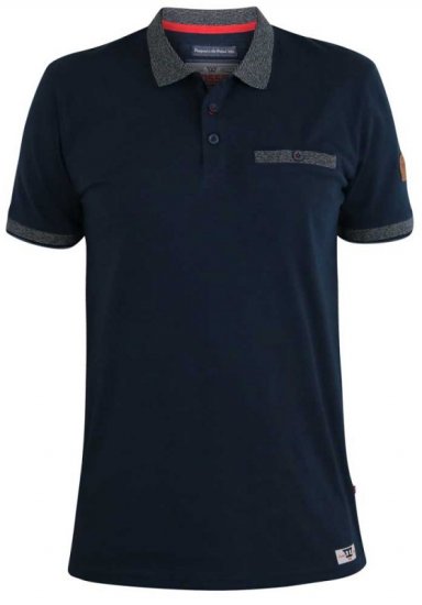 D555 Walker Polo Navy - Polokošile - Polokošile 2XL-8XL - Trička s límečkem 2XL-8XL
