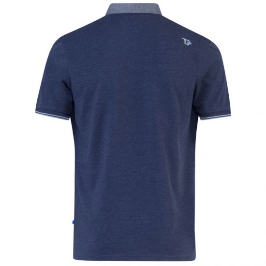 D555 Brent Polo Denim Blue - Polokošile - Polokošile 2XL-8XL - Trička s límečkem 2XL-8XL