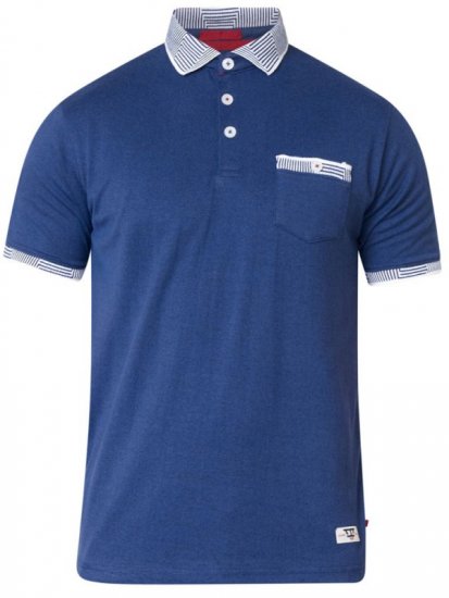 D555 George Polo Navy - Polokošile - Polokošile 2XL-8XL - Trička s límečkem 2XL-8XL
