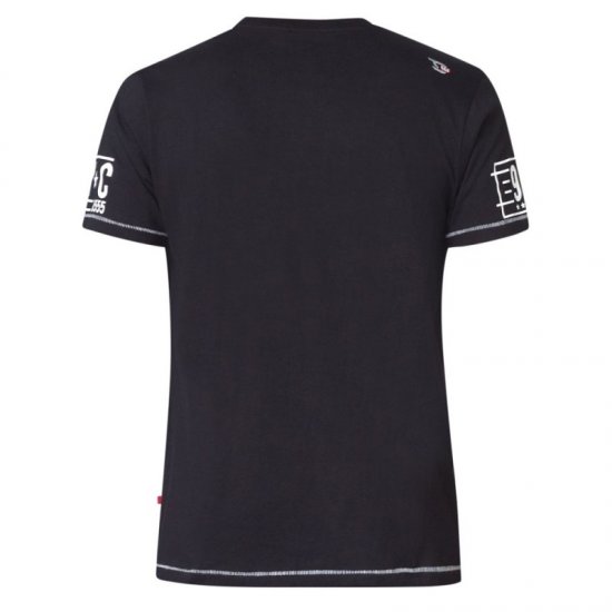 D555 Ethan T-shirt Black - Trička - Trička nadměrné velikosti - 2XL-14XL