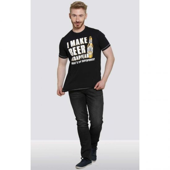 D555 Seattle T-shirt Black - Trička - Trička nadměrné velikosti - 2XL-14XL