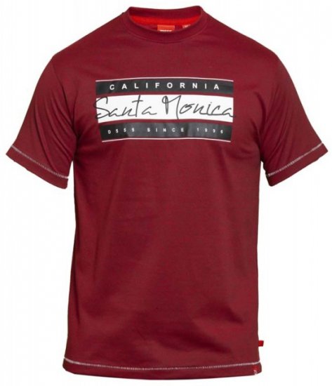 D555 Tempa T-shirt Red - Trička - Trička nadměrné velikosti - 2XL-14XL
