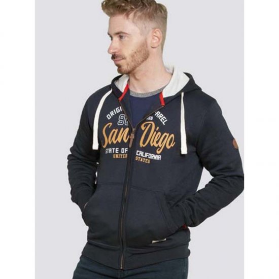 D555 Stockton Hoodie Navy - Mikiny & mikiny s kapucí - Mikiny & Mikiny s kapucí 2XL-12XL