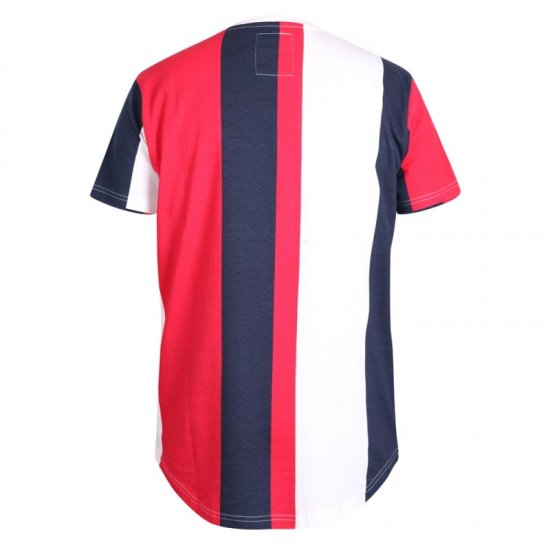 D555 Bancroft T-shirt Red/Navy - Trička - Trička nadměrné velikosti - 2XL-14XL