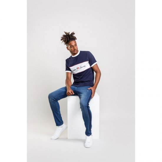 D555 Cullen T-shirt Navy - Trička - Trička nadměrné velikosti - 2XL-14XL