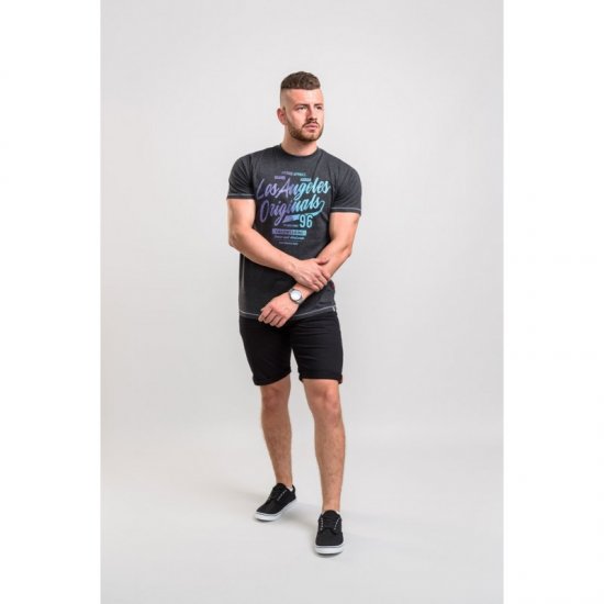 D555 Simmons T-shirt Black - Trička - Trička nadměrné velikosti - 2XL-14XL