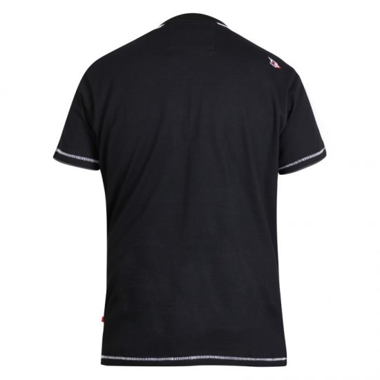 D555 Walton T-shirt Black - Trička - Trička nadměrné velikosti - 2XL-14XL