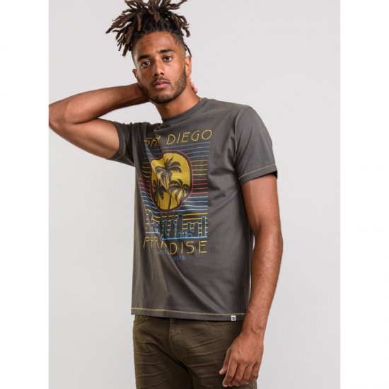 D555 Stanley T-shirt Khaki - Trička - Trička nadměrné velikosti - 2XL-14XL