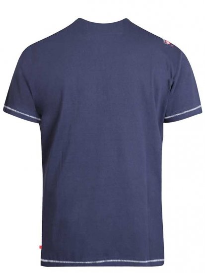 D555 Ronald T-shirt Navy - Trička - Trička nadměrné velikosti - 2XL-14XL