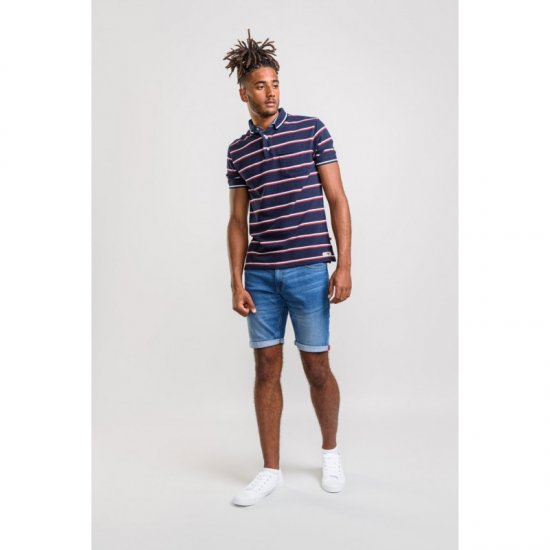 D555 Holmes Polo Navy - Polokošile - Polokošile 2XL-8XL - Trička s límečkem 2XL-8XL