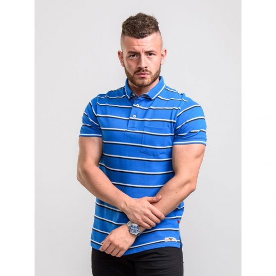 D555 Holmes Polo Blue - Polokošile - Polokošile 2XL-8XL - Trička s límečkem 2XL-8XL