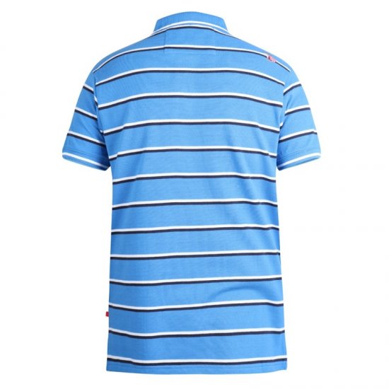 D555 Holmes Polo Blue - Polokošile - Polokošile 2XL-8XL - Trička s límečkem 2XL-8XL