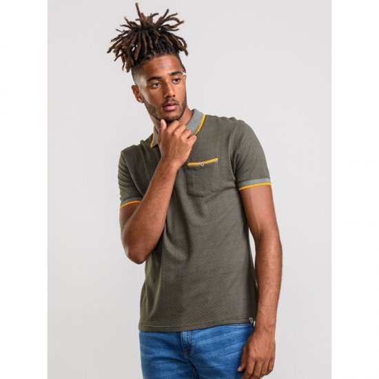 D555 Marshall Polo Khaki - Polokošile - Polokošile 2XL-8XL - Trička s límečkem 2XL-8XL