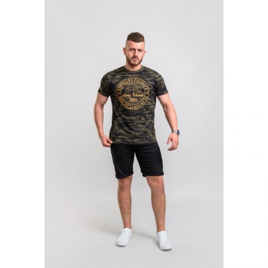 D555 Thompson T-shirt Jungle Camo - Trička - Trička nadměrné velikosti - 2XL-14XL