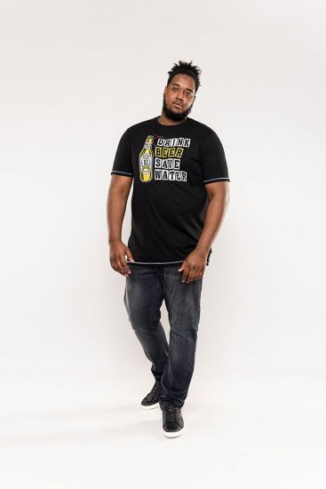 D555 Salford Save Water Drink Beer T-shirt Black - Trička - Trička nadměrné velikosti - 2XL-14XL