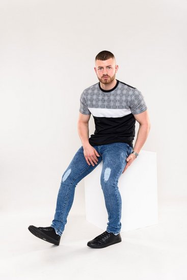 D555 Vista Couture Cut And Sew Curved Hem T-Shirt - Trička - Trička nadměrné velikosti - 2XL-14XL