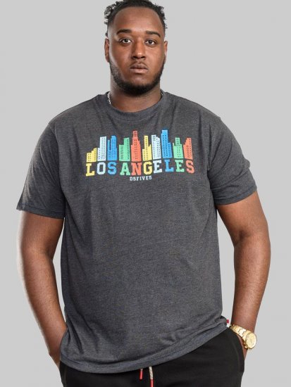 D555 Hemford Printed T-Shirt - Trička - Trička nadměrné velikosti - 2XL-14XL