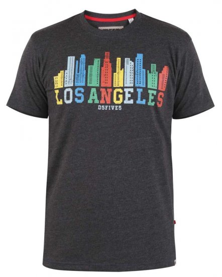D555 Hemford Printed T-Shirt - Trička - Trička nadměrné velikosti - 2XL-14XL