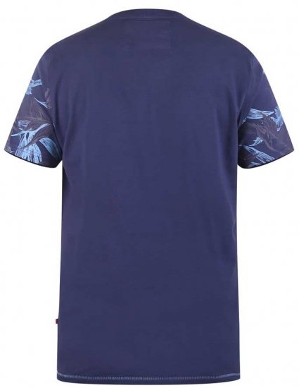 D555 BROMLEY Floral Panel Printed T-Shirt - Trička - Trička nadměrné velikosti - 2XL-14XL