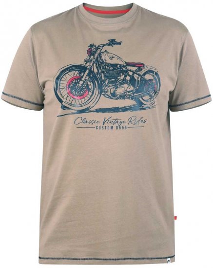 D555 RAMSGATE Printed T-Shirt - Trička - Trička nadměrné velikosti - 2XL-14XL