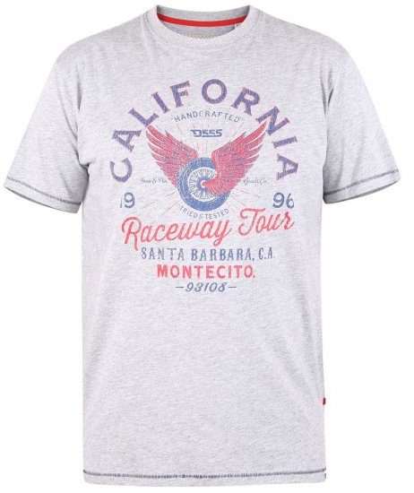 D555 BARTON Printed T-Shirt - Trička - Trička nadměrné velikosti - 2XL-14XL