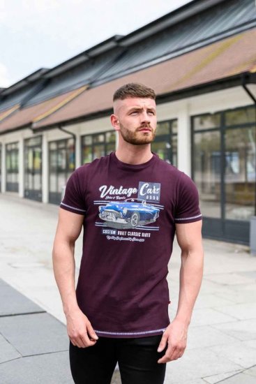 D555 BUCKHURST Vintage Cars T-Shirt - Trička - Trička nadměrné velikosti - 2XL-14XL