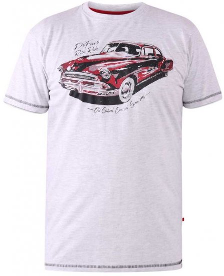 D555 LOUGHTON Old School Car T-Shirt - Trička - Trička nadměrné velikosti - 2XL-14XL