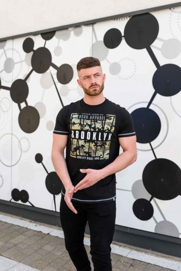 D555 BRICKET Camo Brooklyn T-Shirt - Trička - Trička nadměrné velikosti - 2XL-14XL