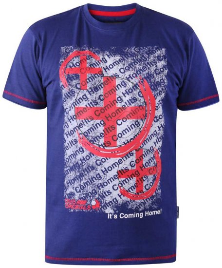 D555 GOAL Coming Home Football T-Shirt - Trička - Trička nadměrné velikosti - 2XL-14XL