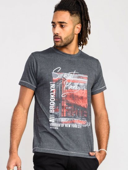 D555 Bramfield Sunset Park Brooklyn Printed T-Shirt - Trička - Trička nadměrné velikosti - 2XL-14XL