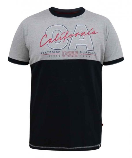 D555 Juniper California Printed T-Shirt - Trička - Trička nadměrné velikosti - 2XL-14XL