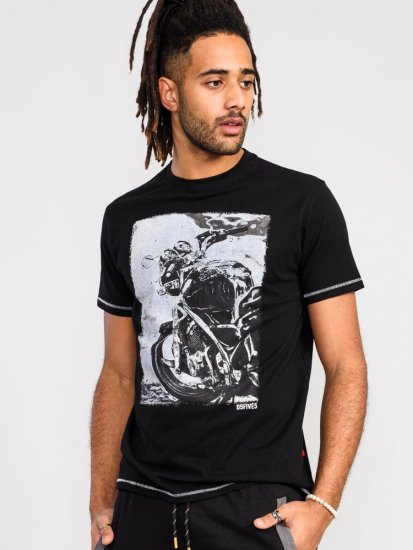 D555 Pinewood Photographic Bike Printed T-Shirt - Trička - Trička nadměrné velikosti - 2XL-14XL