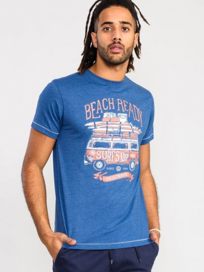 D555 Tavistock Official VW Surf'S Up Printed T-Shirt - Trička - Trička nadměrné velikosti - 2XL-14XL