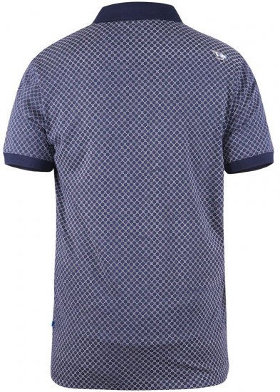 D555 AXFORD Print Polo Shirt - Polokošile - Polokošile 2XL-8XL - Trička s límečkem 2XL-8XL