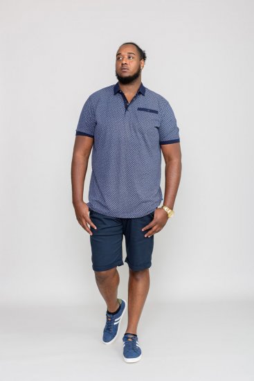D555 AXFORD Print Polo Shirt - Polokošile - Polokošile 2XL-8XL - Trička s límečkem 2XL-8XL