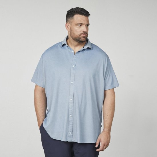North Latitude 61116 Melírovaná Piké Košile Krátký Rukáv Modrá - Polokošile - Polokošile 2XL-8XL - Trička s límečkem 2XL-8XL