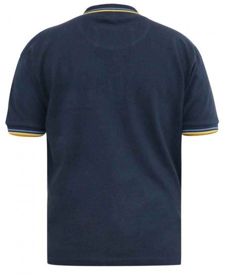 D555 Hamford Pique Polo Shirt Navy - Polokošile - Polokošile 2XL-8XL - Trička s límečkem 2XL-8XL
