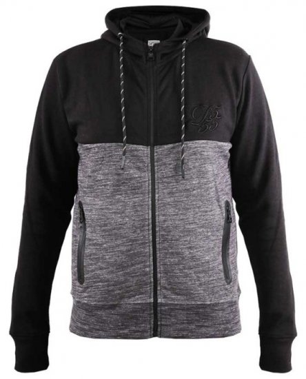 D555 Finnley Couture Hoody With Chest Embroidery Black - Mikiny & mikiny s kapucí - Mikiny & Mikiny s kapucí 2XL-12XL