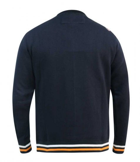 D555 Marlow Printed Crew Neck Sweatshirt Navy - Mikiny & mikiny s kapucí - Mikiny & Mikiny s kapucí 2XL-12XL