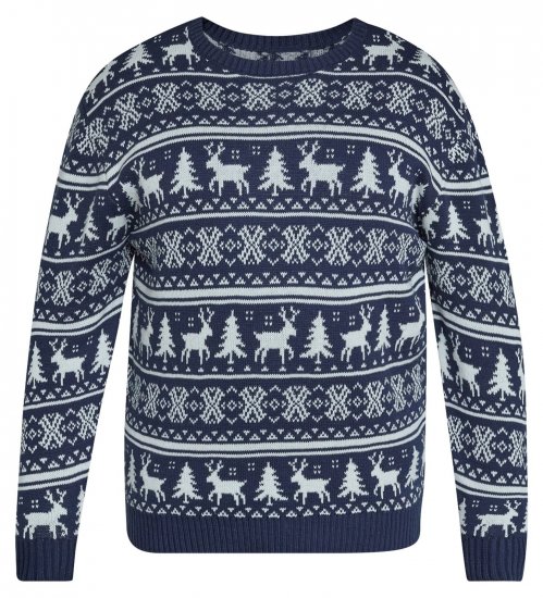 North Latitude 63144 Fjell Reindeer Knit Námořnická modrá - Mikiny & mikiny s kapucí - Mikiny & Mikiny s kapucí 2XL-12XL
