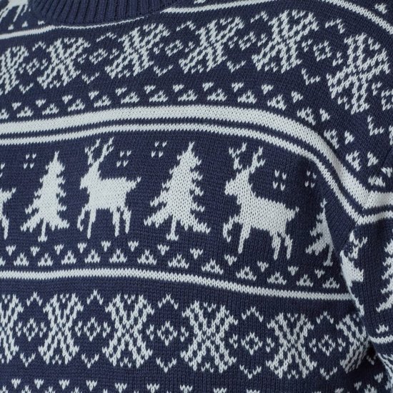 North Latitude 63144 Fjell Reindeer Knit Námořnická modrá - Mikiny & mikiny s kapucí - Mikiny & Mikiny s kapucí 2XL-12XL