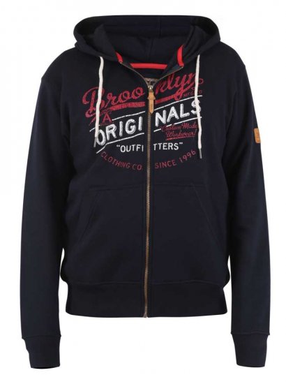 D555 Zennor Navy Hoodie - Mikiny & mikiny s kapucí - Mikiny & Mikiny s kapucí 2XL-12XL