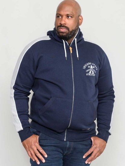 D555 Eaton Full Zip Hoodie Navy - Mikiny & mikiny s kapucí - Mikiny & Mikiny s kapucí 2XL-12XL