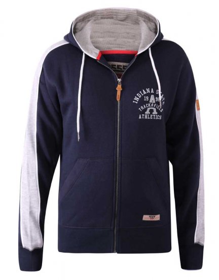 D555 Eaton Full Zip Hoodie Navy - Mikiny & mikiny s kapucí - Mikiny & Mikiny s kapucí 2XL-12XL
